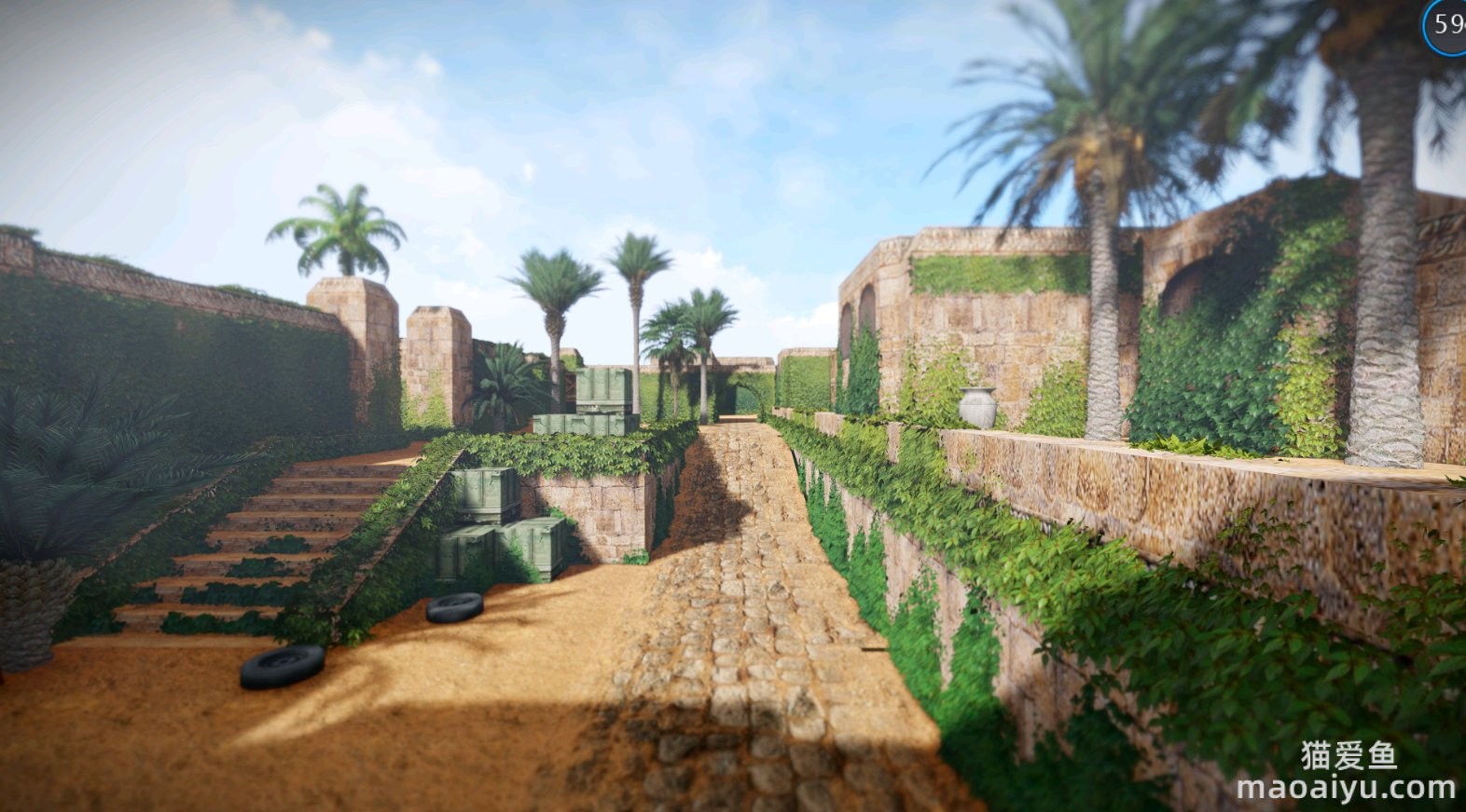 图片[3]-反恐精英CSOL沙漠一地图实景照建模渲染-猫咪网络