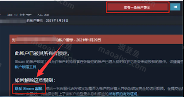 图片[2]-绝地求生steam红信怎么解除 steam欺诈红信怎么解除限制-猫咪网络
