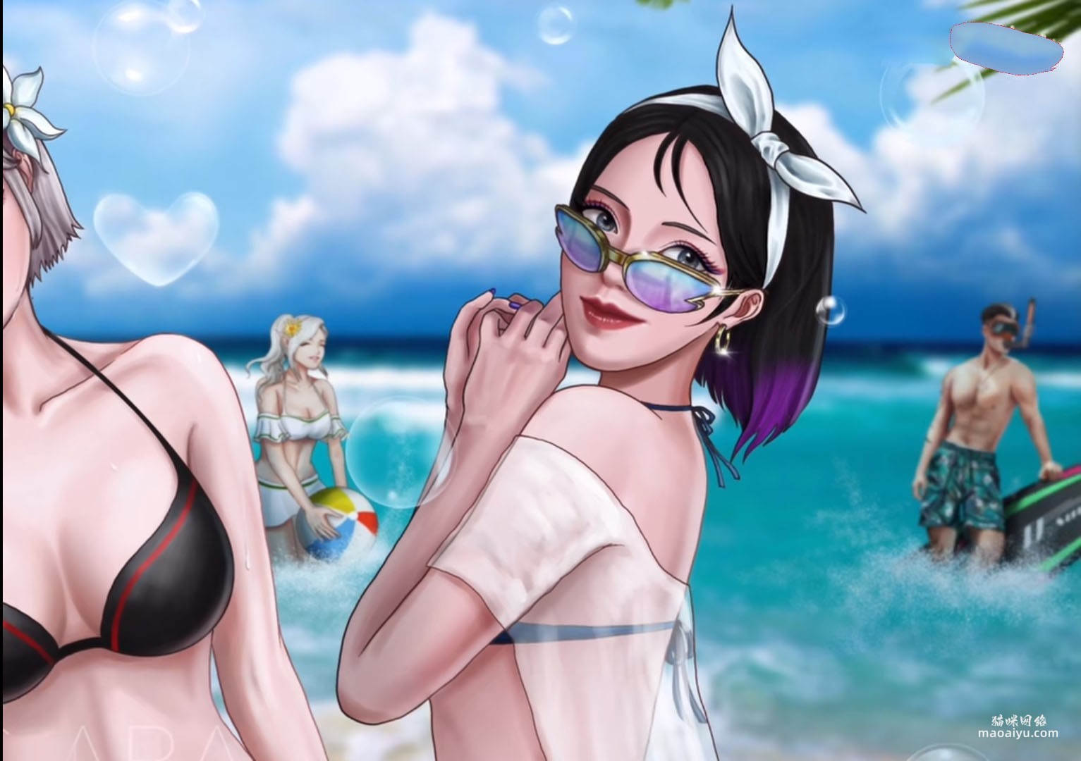 CSOL偶像艾琳特情伊琳娜沙滩比基尼壁纸1