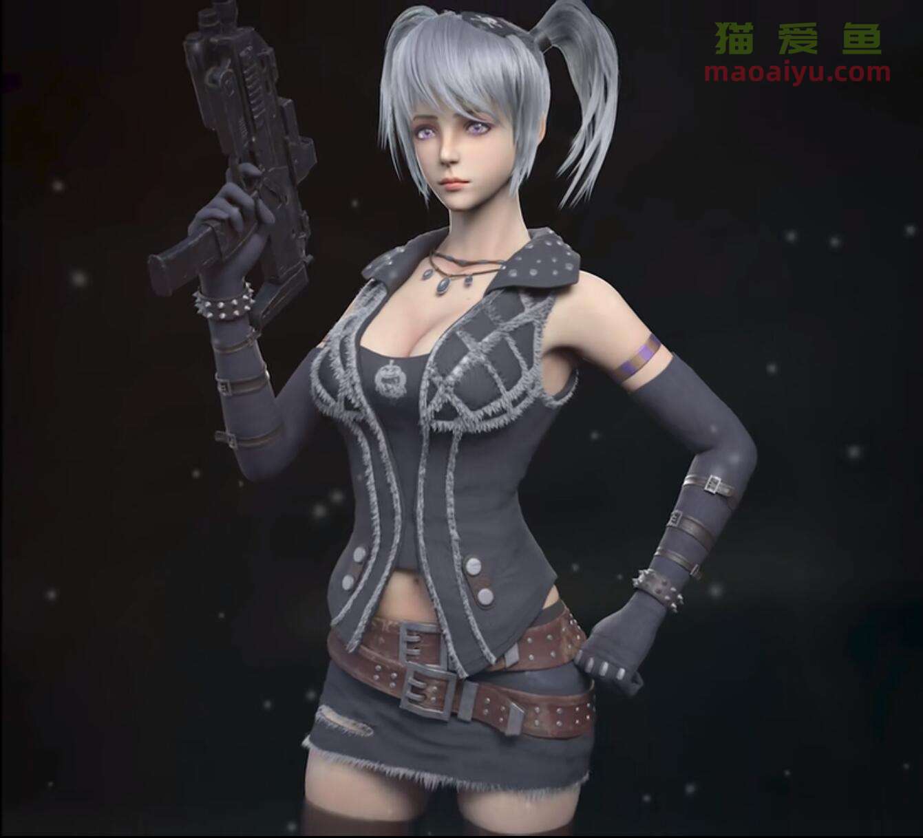 CSOL游戏人物米迦勒建模加水印 (2)