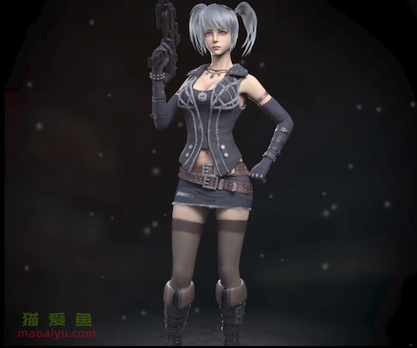 CSOL游戏人物米迦勒建模加水印 (3)