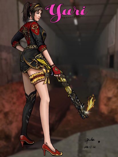 手绘CSOL游戏人物血契安娜-猫咪网络