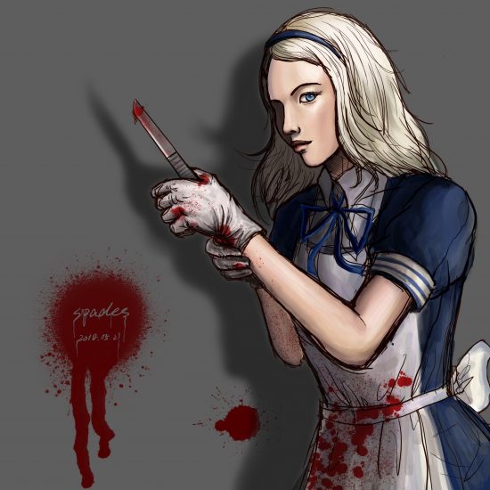 CSOL手绘游戏人物女仆爱丽丝-猫咪网络