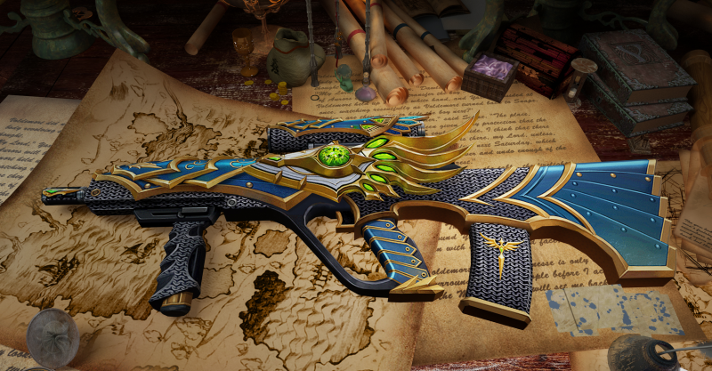 CSOL无双AUG装备高清建模-猫咪网络