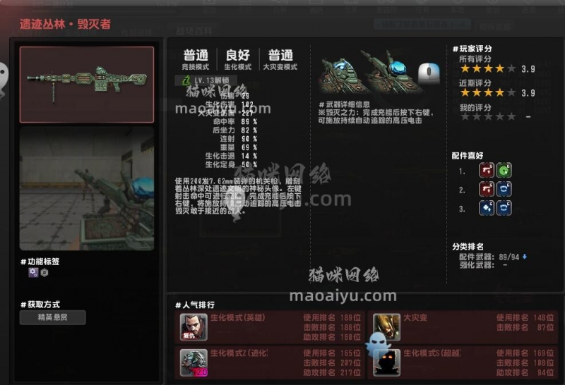 CSOL遗迹丛林-毁灭者属性评测-猫咪网络