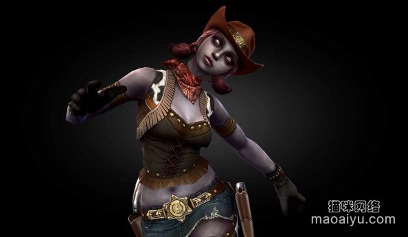 西部牛仔暗影芭比装饰