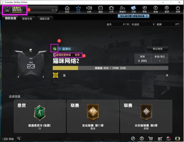 CSOL如何查看战场纪律等级-猫咪网络