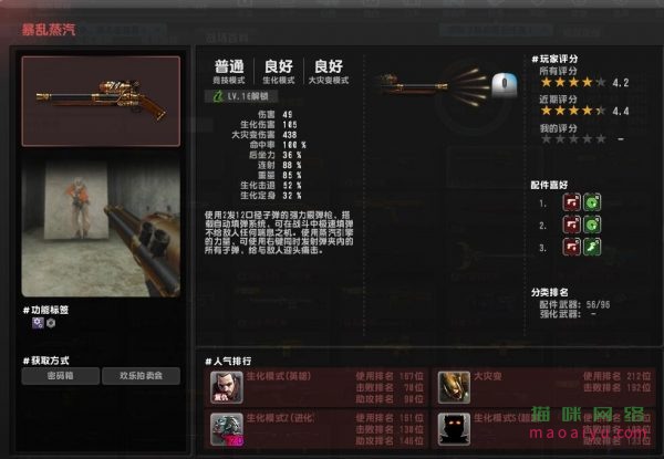 CSOL武器暴乱蒸汽安装什么配件-猫咪网络