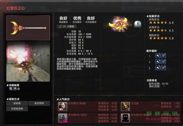 CSOL红宝石之心安装什么配件最好-猫咪网络