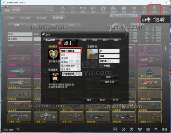 CSOL如何选择和修改喷漆-猫咪网络