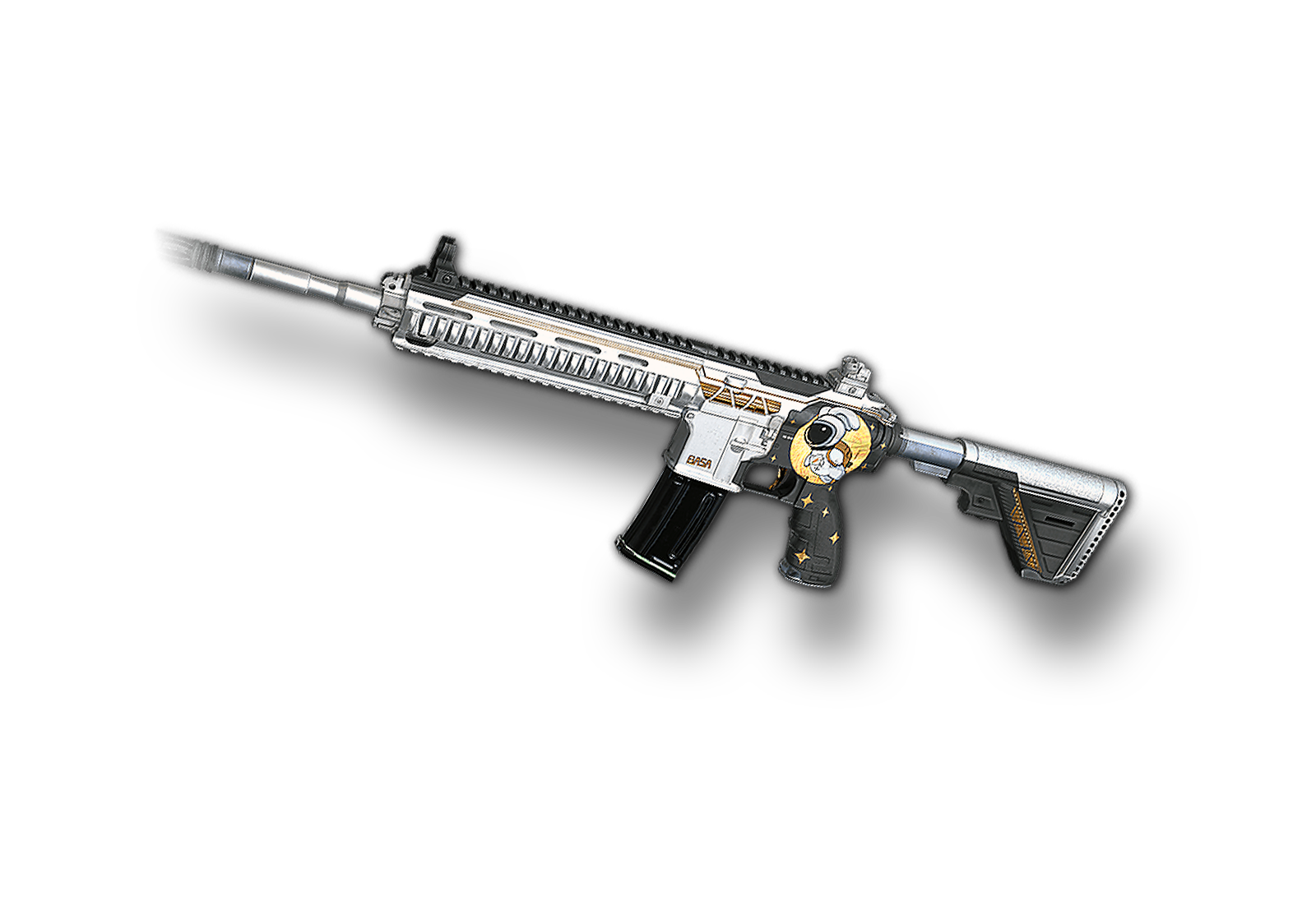 绝地求生小兔航空航天局M416武器高清PNG素材透明背景