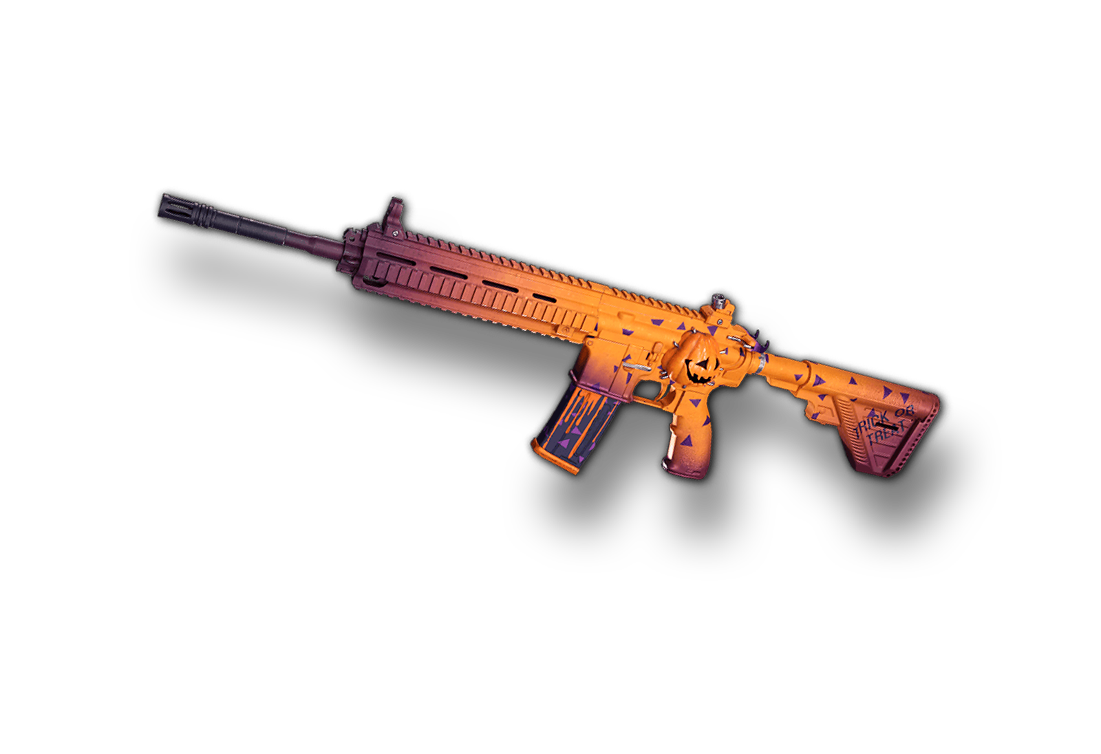 绝地求生成长型不给糖就捣蛋M416武器高清PNG素材透明背景