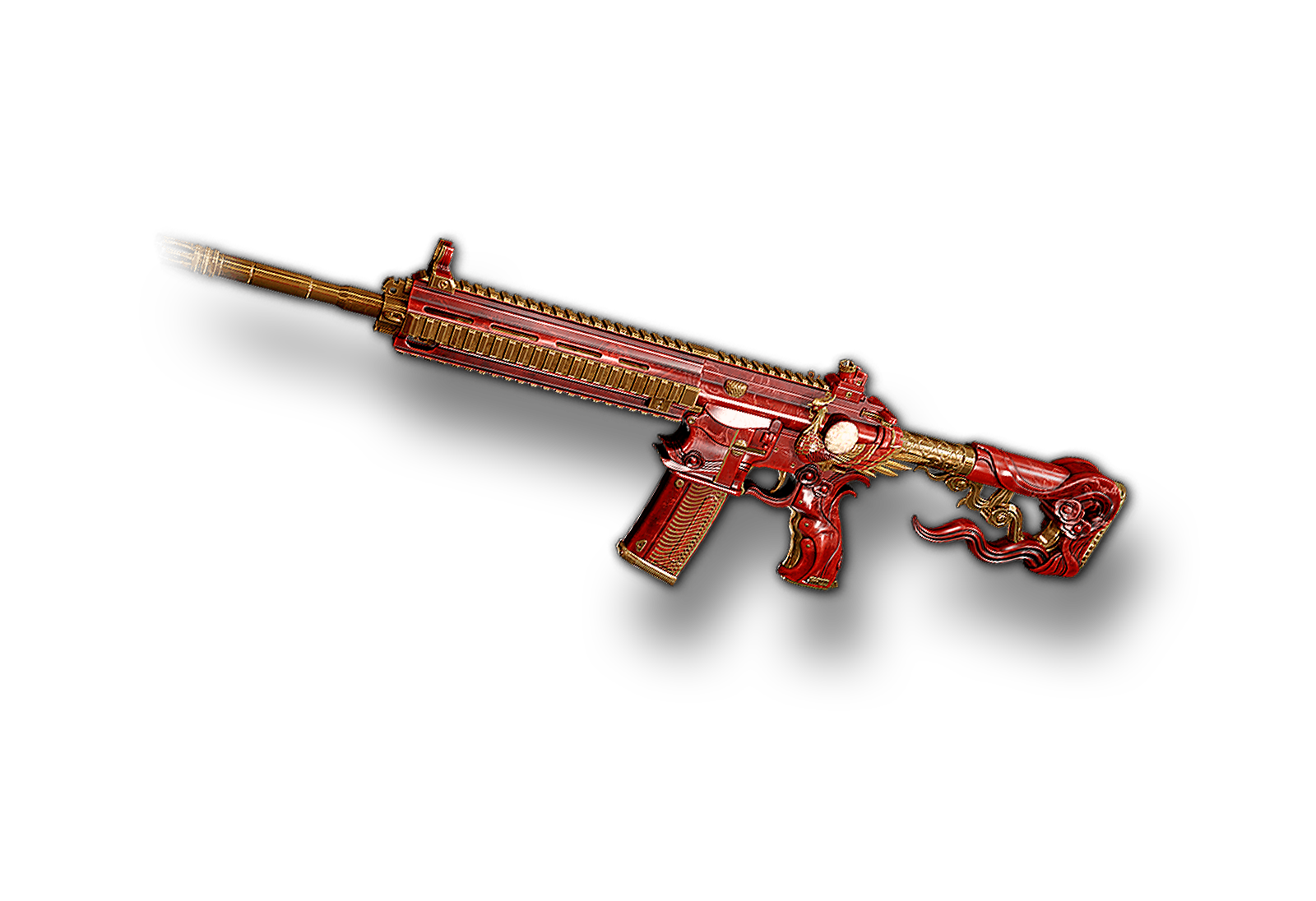绝地求生成长型朱雀M416武器高清PNG素材透明背景