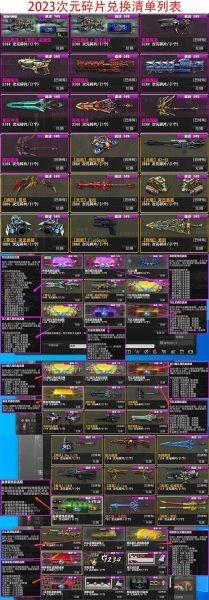 CSOL次元碎片兑换道具列表清单-猫咪网络